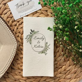 Resim Baskılı Özel Gün Peçetesi | 20 Adet Kişiye Özel Desenli – Düğün, Nişan, Söz ve Davetler İçin 