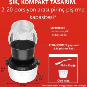 Resim Instant Pot Hızlı Pilav Pişirici Otomatik Buharlı Pişirici 