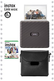 Resim Fujifilm Instax Wide Link Gri Akıllı Yazıcı Ve Çantalı Hediye Seti 3 