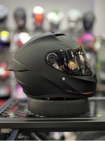 Resim Axxis FENIX MAT SİYAH VİZÖRLÜ (+ 1 ŞEFFAF VİZÖR) 