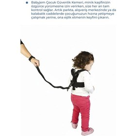 Resim Babyjem Çocuk Yürüme Yardımcısı Güvenlik Kemeri Siyah 