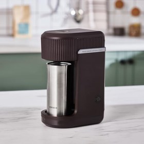 Resim Karaca Mono Personal Termos Hediyeli Filtre Kahve Makinesi Walnut Brown 