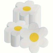 Resim 20'li Paket Bohem Papatya Parti Peçeteleri - Sarı Merkez Çiçek Desenli Beyaz, Düğünler, Doğum Günleri, Noel, Şükran Günü ve Yeni Yıl Kutlamaları için Premium Kağıt, Zarif Masa Süslemeleri, Doğum Günü Partisi Dekorasyonları 
