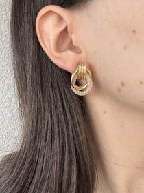 Resim Gold Ataç Küpe 