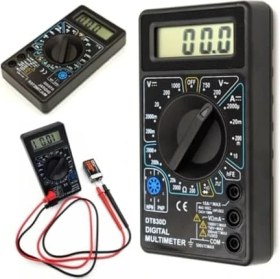 Resim Dijital Multimetre - Akım, Voltaj, Direnç Ölçer Elektrik Ölçü Aleti, Taşınabilir Dc/ac Ölçüm Cihazı, Güvenlik Sigortalı Tester, LCD Ekranlı Multimetre 