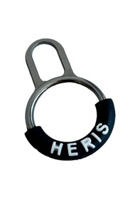 Resim Herıs İbareli Halka Fermuar Çekme Yedeği - Metal Tutacak 100 Adet 