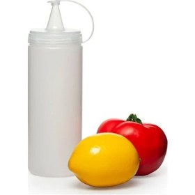 Resim Şeffaf Sos Şişesi - 1000ml Dev Boy Diğer 