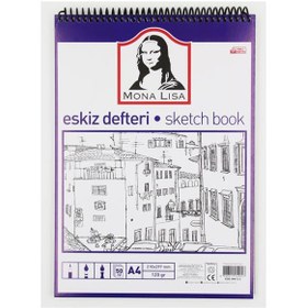 Resim Mona Lisa Eskiz Defteri Telli A4 120 GR 50 YP MN13-4 