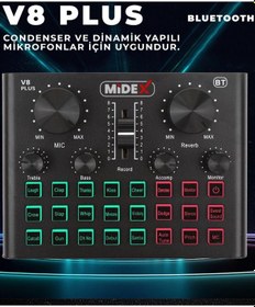 Resim Midex Gmx-1 Record Set Condenser Mikrofon Ses Kartı Canlı Yayın 