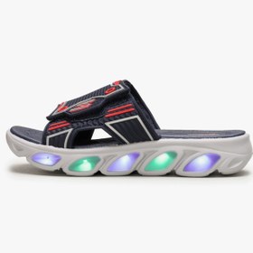 Resim Skechers Hypno-Splash-Sernox Unisex Sandals Cırtlı Işıklı Çocuk Terlik Lacivert 