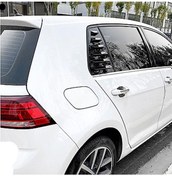 Resim Vw Golf 7-7.5 Kasa İçin Kelebek Cam Vizörü Kaplaması Siyah Renk-Bantlı 