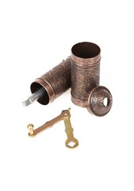 Resim Dmt Gaziantep Otantik Kahve-baharat Çekme Değirmeni Yük:22cm Eni:4,5cm Ağırlık:475gr Bakır Renk 