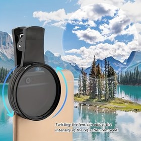 Resim Ultra Hafif 52mm Klipsli CPL Polarizatör Akıllı Telefon Kameraları İçin - Yüksek Kaliteli Cam, Dayanıklı & Yeniden Kullanılabilir, Fotoğraf & Video Kalitesini Artırır, Kompakt Tasarım, Dış Maceralar İçin İdeal 