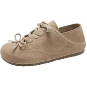 Resim Yazlık Slip-on Ayakkabılar Kore Modası Kadın Ayakkabıları Bir Adım Tembel Ayakkabılar Moda Ratetime Kayısı.renk.tek.astar9 