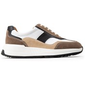 Resim Deery Hakiki Deri Vizon Rengi Sneaker Erkek Ayakkabı 