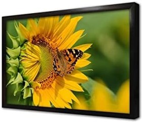 Resim Ayçiçeği ve Kelebek Çerçeveli Cam Tablo 20x30 cm CA03353 