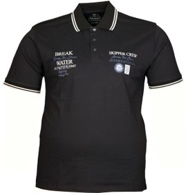 Resim FaLa Jeans Büyük Beden Poloyk Lakos Tişört 76119 Lacivert 