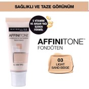 Resim Maybelline new york affinitone fondöten - 03 light sandbeige 