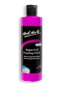 Resim Mm Supercell Dökme Akrilik Boya Premium 240ml - Fuchsia Çok Renkli 