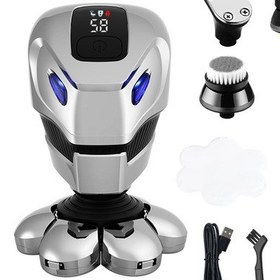Resim Gajeena "5'li Fonksiyonlu Erkek Tıraş Makinesi - Sakal, Saç, Burun Kılı, Masaj Ve Temizlik İçin Usb Şarjlı" 