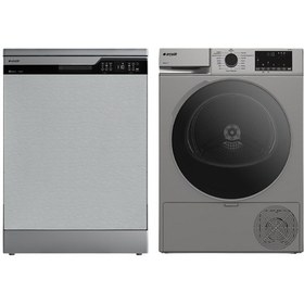 Resim Arçelik 6455 WF I Bulaşık Makinesi + 1000 KMX S Kurutma Makinesi Seti 2'Li 