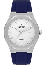 Resim Nacar SAFİR CAM MAVİ ERKEK KOL SAATİ NC40-292131-AWL3 