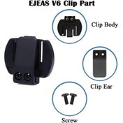 Resim Ulzyvf Qsportpeak-v6/v4 Motosiklet İnterkom Aksesuar Seti, Dayanıklı Ve Kullanışlı İnterkom Ekipmanları, Lk 