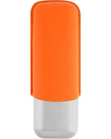 Resim S.t. Dupont Deri Metal Puro Kılıfı Orange/krom 2li 60ring 