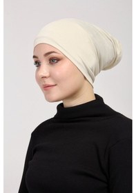 Resim Pratik Tesettür Boru Bone Krem 