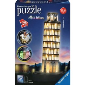 Resim Ravensburger 3 Boyutlu Plastik Işıklı Puzzle Pisa 125159 