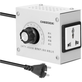 Resim Neevoyu 4000w Scr Voltaj Regülatörü - Adımssız Hız, Işık, Sıcaklık Kontrolü - Avrupa Standartı 220v - Alüminyum Soğutma - Yüksek Güçlü 