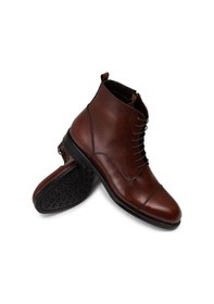 Resim Deery Erkek Hakiki Deri Bakır Rengi Fermuarlı Bot - 01974mbkrc02 Çok Renkli 