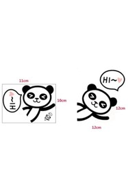 Resim habune Oturma Odası Anahtarı özel yeni sticker Karikatür Panda Baskılı Duvar Dekoru 