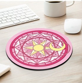 Resim Xindoker Küçük Büro Masa Paspası - Kadınlar İçin Ins Stilinde Kolluklu, Renkli Büyü Dairesi Desenli, Dayanıklı Kumaş Mouse Pad Optik 