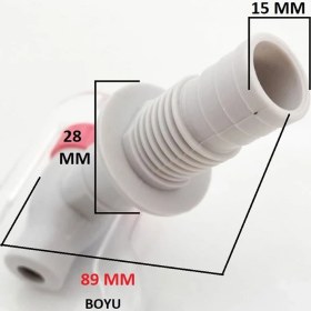 Resim Parmis Bosch Uyumlu Su Sebili Musluğu Sıcak Kırmızı Dıştan Dişli 