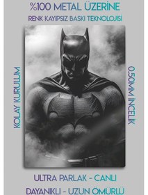 Resim Metal Baskı Parlak Duvar Tablosu - Batman Dc 