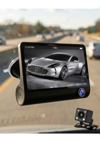 Resim Araç Dvr Kamera Çift Lensli 4 İnç Ekranlı G Sensörlü 