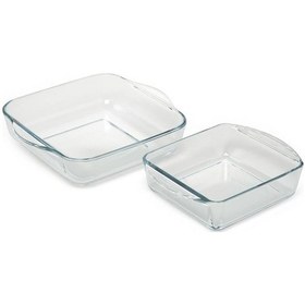 Resim Paşabahçe Borcam 2'Li Kare Tepsi Küçük 159189 