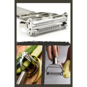Resim Çok Işlevli Orjinal Julienne Jülyen Kesici Soyucu Sebze Soyucu Çift Planlamacı New Design 