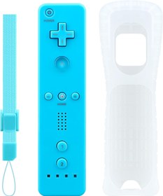 Resim OSTENT Nintendo Wii Konsol Oyunu için Uyumlu Hareket Sensörü Bluetooth Kablosuz Uzaktan Kumanda, Pembe Mavi 