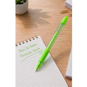 Resim Artlantis Neon Jel Kalem 1.0mm 1 Adet Pensan Neon Gel Tükenmez Kalem Neon Pilot Kalem Canlı Neon Renk Akıcı Yazım Okul Ofis 