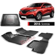 Resim Renault Kadjar Paspas Bagaj Havuzu 3D Rizline Havuzlu Set 2015- 