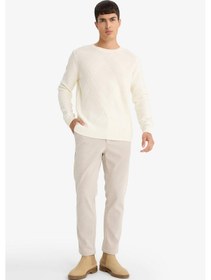 Resim Defacto Regular Fit Düz Paça Chino Pantolon F3752ax25aubg205 Bej 