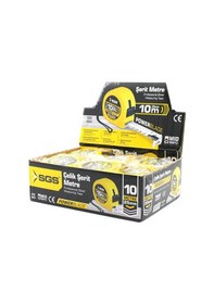 Resim 12 Adet 10mt X 25mt Stoplu Şerit Metre 5468 Standart 