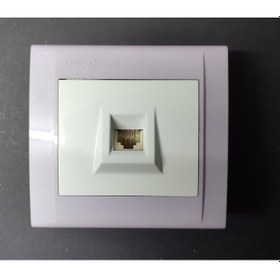 Resim Makel Defne Telefon Prizi Açık Lila Çerçeveli 