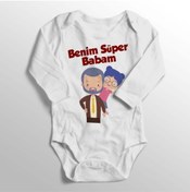 Resim Limon Bebek Beyaz Benim Süper Babam Yazısı Baskılı Body 