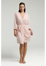 Resim Pierre Cardin Kadın Pembe Sabahlık Takım Pembe 