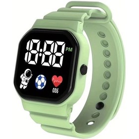 Resim Cloud011 Yeşil Led Astronot Spor Saati - Çok Fonksiyonlu Silikon Kordonlu Gençler Ve Çiftler İçin Diğer 