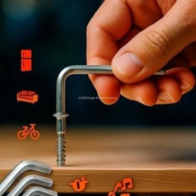 Resim Asseds Store 9 Parça Alyan Anahtar Seti - Çelik Malzeme, Ergonomik Tutucu, Uzun Ömürlü ve Çok Amaçlı Kullanım Için 