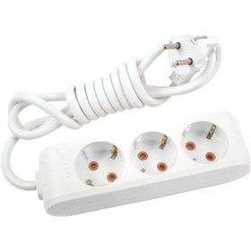Resim Viko Multi-let Üçlü Grup Priz Topraklı Kablolu Çocuk Korumalı 2 Metre-beyaz 2 M 